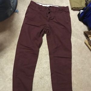 Men’s Banana Republic size 29 burgundy chinos